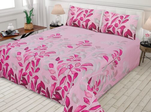 Premium King Cotton Bed Sheet Set 3 Pcs (Design BZF - 560)