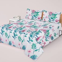Premium King Cotton Bed Sheet Set 3 Pcs (Design BZF – 558)