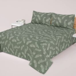 Premium King Cotton Bed Sheet Set 3 Pcs (Design BZF – 557)