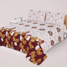 Premium King Cotton Bed Sheet Set 3 Pcs (Design BZF – 556)