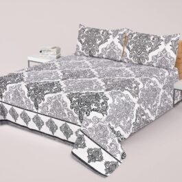 Premium King Cotton Bed Sheet Set 3 Pcs (Design BZF – 555)