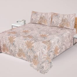 Premium King Cotton Bed Sheet Set 3 Pcs (Design BZF – 550)