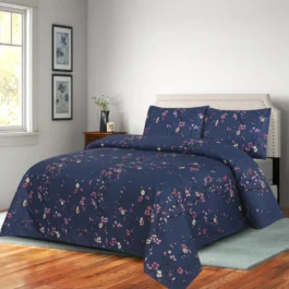 Premium King Cotton Bed Sheet Set 3 Pcs (Design BZF – 571)