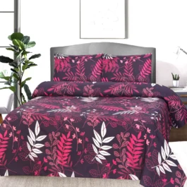 Premium King Cotton Bed Sheet Set 3 Pcs (Design BZF – 570)