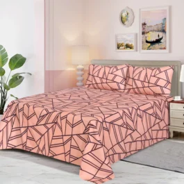 Premium King Cotton Bed Sheet Set 3 Pcs (Design BZF – 580)