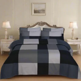 Premium King Cotton Bed Sheet Set 3 Pcs (Design BZF – 585)