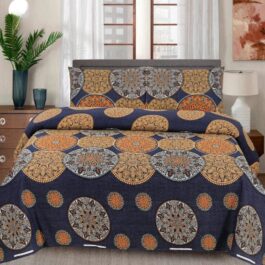 Premium King Cotton Bed Sheet Set 3 Pcs (Design BZF – 578)