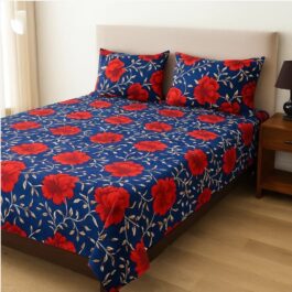 Premium King Cotton Bed Sheet Set 3 Pcs (Design BZF – 574)