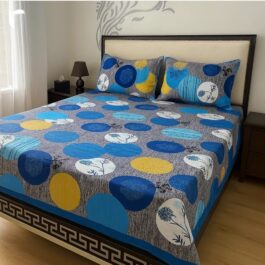 Premium King Cotton Bed Sheet Set 3 Pcs (Design BZF – 573)