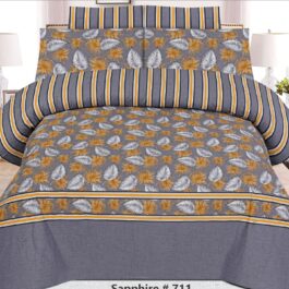 Premium King Cotton Bed Sheet Set 3 Pcs (Design BZF – 564)