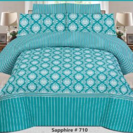 Premium King Cotton Bed Sheet Set 3 Pcs (Design BZF – 566)