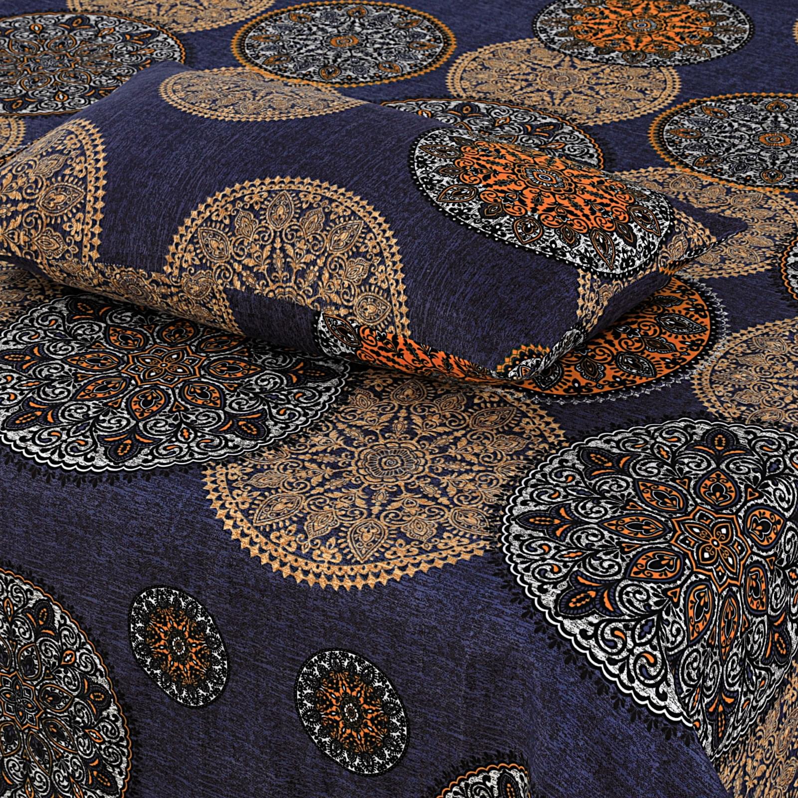 Crystal Cotton (Cotton Satin) – Bedsheet Set [Design BS-3703] - Image 2