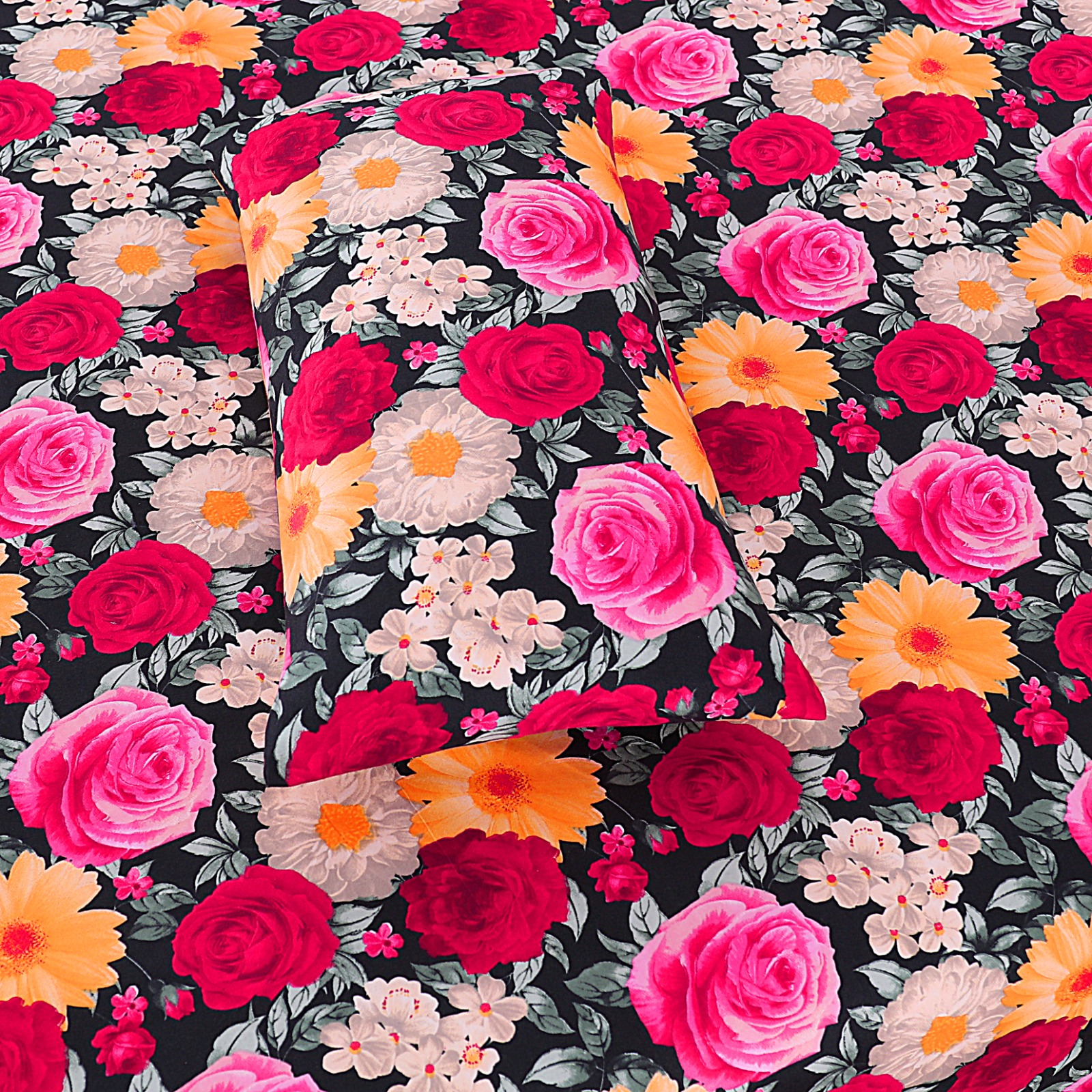 Premium King Cotton Bed Sheet Set 3 Pcs (Design BZF - 596) - Image 2